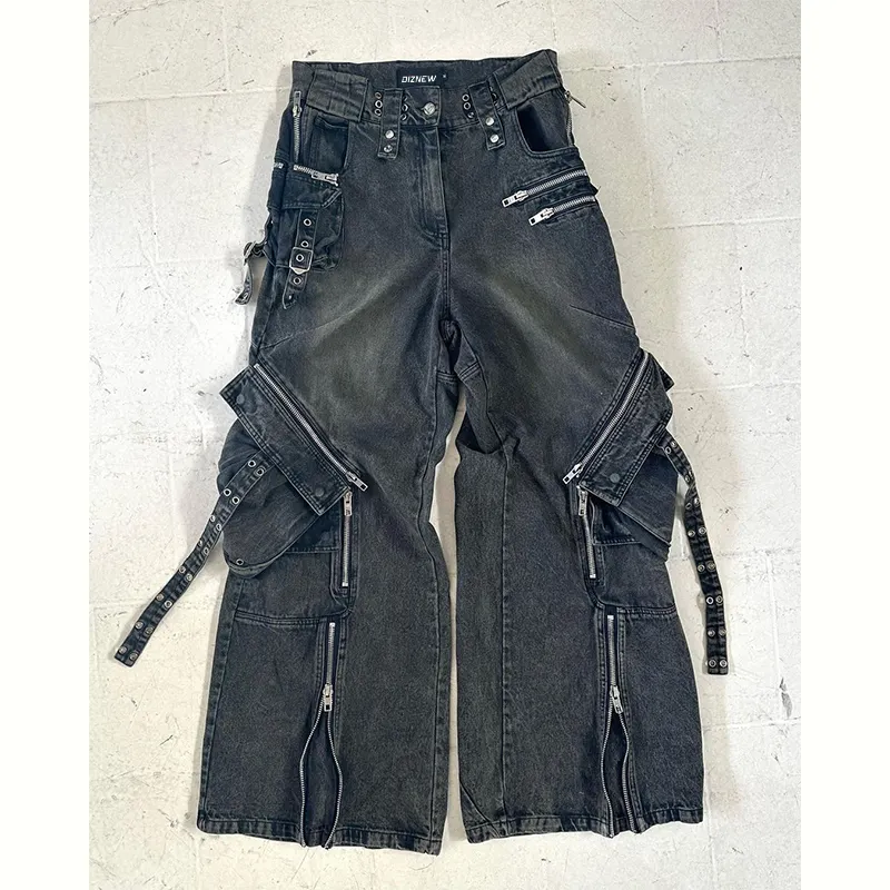 DiZNEW RUYI Jeans baggy personnalisés en denim de haute qualité pour hommes pantalons jeans amples hip hop streetwear