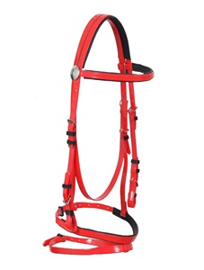 บังเหียนและบังเหียนพีวีซีสำหรับแข่งม้าแทคผลิตในอินเดีย biothene bridle Equestrian - Product Image 5