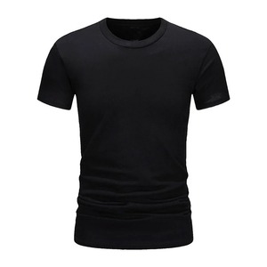 男士夏季超柔白色t恤男士短袖莫代尔柔性t恤白色基本休闲 - Product Image 1