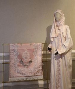 妇女祈祷服套装伊斯兰穆斯林妇女礼服阿巴亚妇女长袍祈祷服开斋月穆斯林女孩祈祷 - Product Image 2
