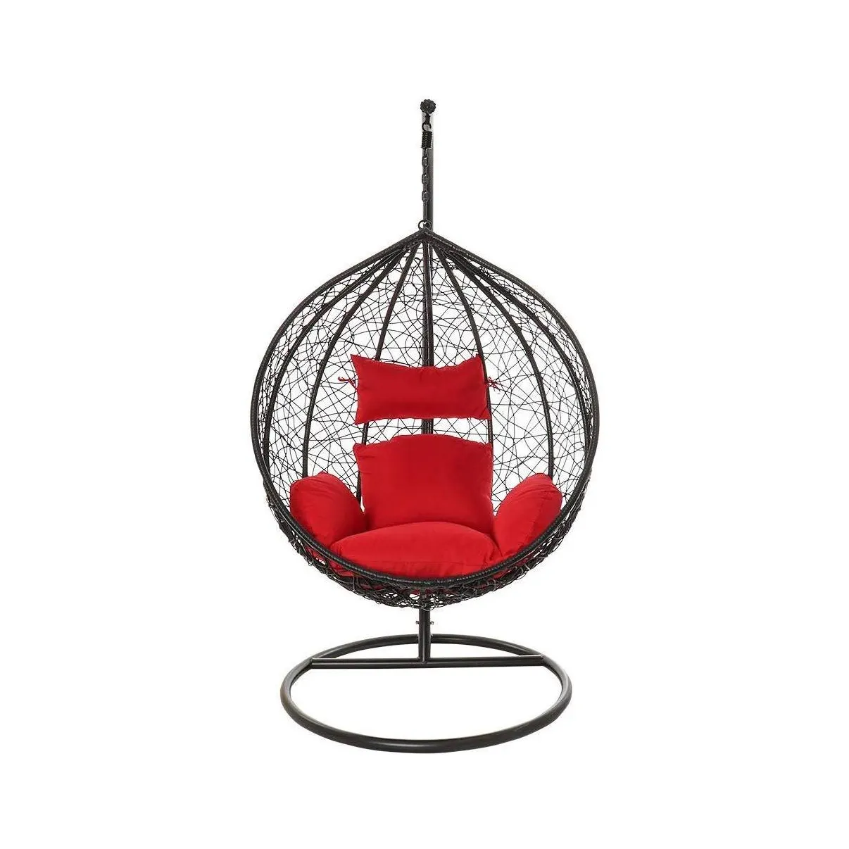 Cheap Price Luxury Outdoor Swing Chair Easy Clean Egg Shape Rattan Hanging Garden Furniture