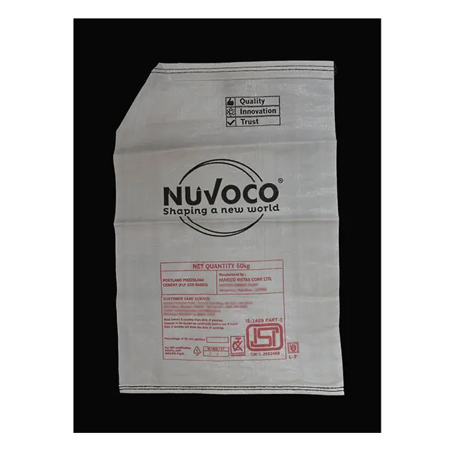 Saco De Válvula PP De Fechamento automático Saco De Tecido Saco De Cimento Vazio Saco De Válvula De Polipropileno 20 KG 25 KG 40 KG 50 KG Saco De Cimento