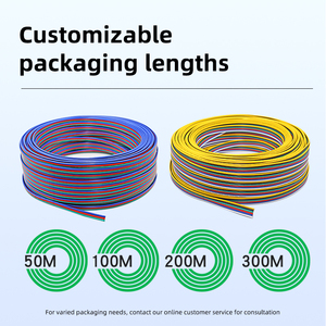 Cable de extensión EHGS RGB, cable de alimentación de 2-14 Pines, cable de cobre Flexible de PVC para iluminación LED, sistema de controlador de señal de tira RGB - Product Image 5
