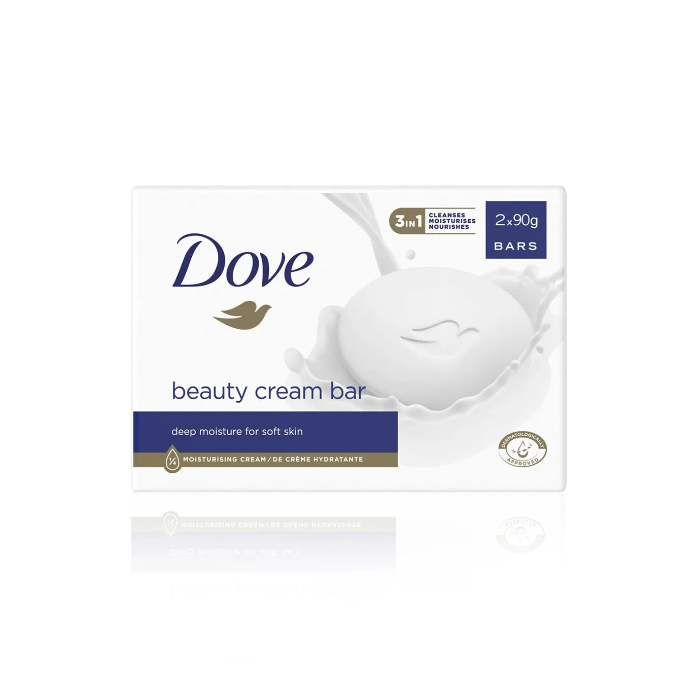 Dove Beauty Cream Bar, белый, глубокая влага для мягкой кожи, 90 г