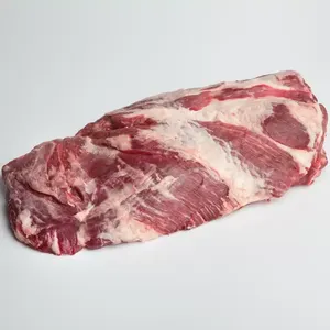 无骨新鲜批发冷冻猪肉火腿腿无骨牛排出口优质冷冻猪肉火腿货架天然产地