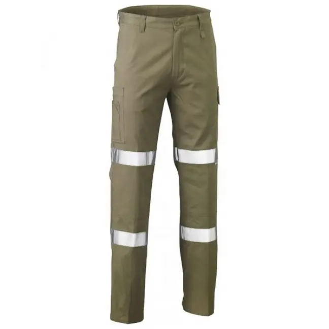 Mannen Werkkleding Bio Motion Dubbel Getaped Cool Lichtgewicht Utility Pant Combat Safety Cargo Full Broek Broek Voor Mannen