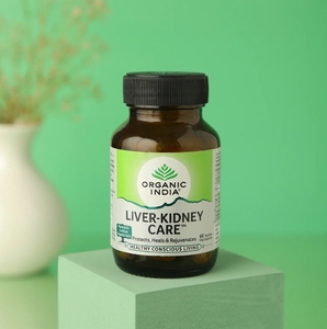 Certified and Organic <strong>India</strong> Liver and <strong>Kidney</strong> Care 60 Capsules Health Care Product Hepatitis Ayurvedic Nutritional supplements - Product Image 1