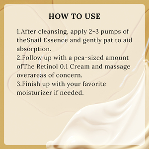 Skin Starter Set <strong>Advanced</strong> Snail 96% Mucin Power Essence &amp; Retinol 0.1% Cream Mini Sample Daily Hydrating &amp; Firming Skin Care <strong>Kit</strong> - Product Image 5