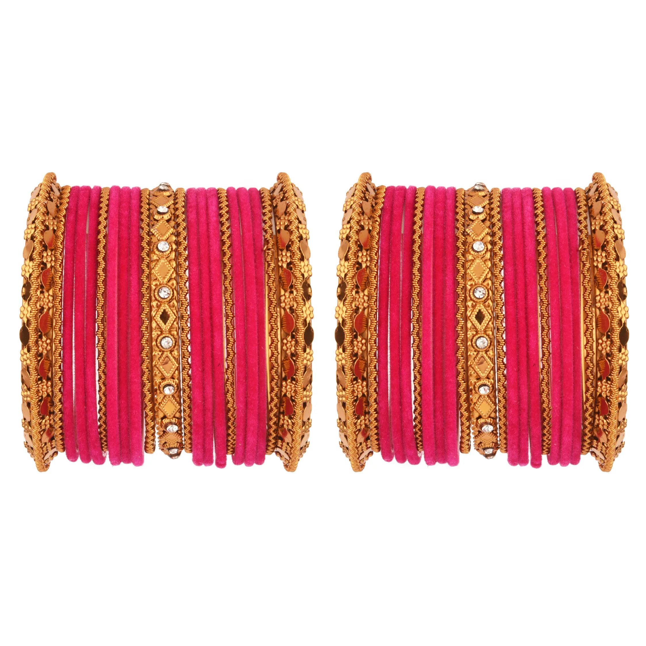Conjunto de pulsera de brazalete oxidado antiguo indio para mujer, pulsera de cristal de diamantes de imitación, brazaletes de terciopelo de Color, bisutería Bohemia