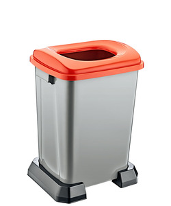 Çöp depolama için kapak çöp kutuları olmadan atık depolama ayakta tarzı için dikdörtgen plastik çöp kutusu - Product Image 2