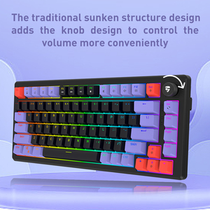Fabricación OEM ergonómico 83 teclas diseño simple multifunción DIY inalámbrico personalizado Teclado mecánico Teclado gamer - Product Image 5