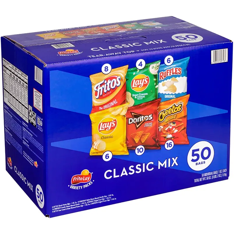 Venta al por mayor Frito pone patatas fritas aperitivos para la venta a granel al por mayor patatas fritas | LAYS Classic Potato Crispy Chips Multi-Pack