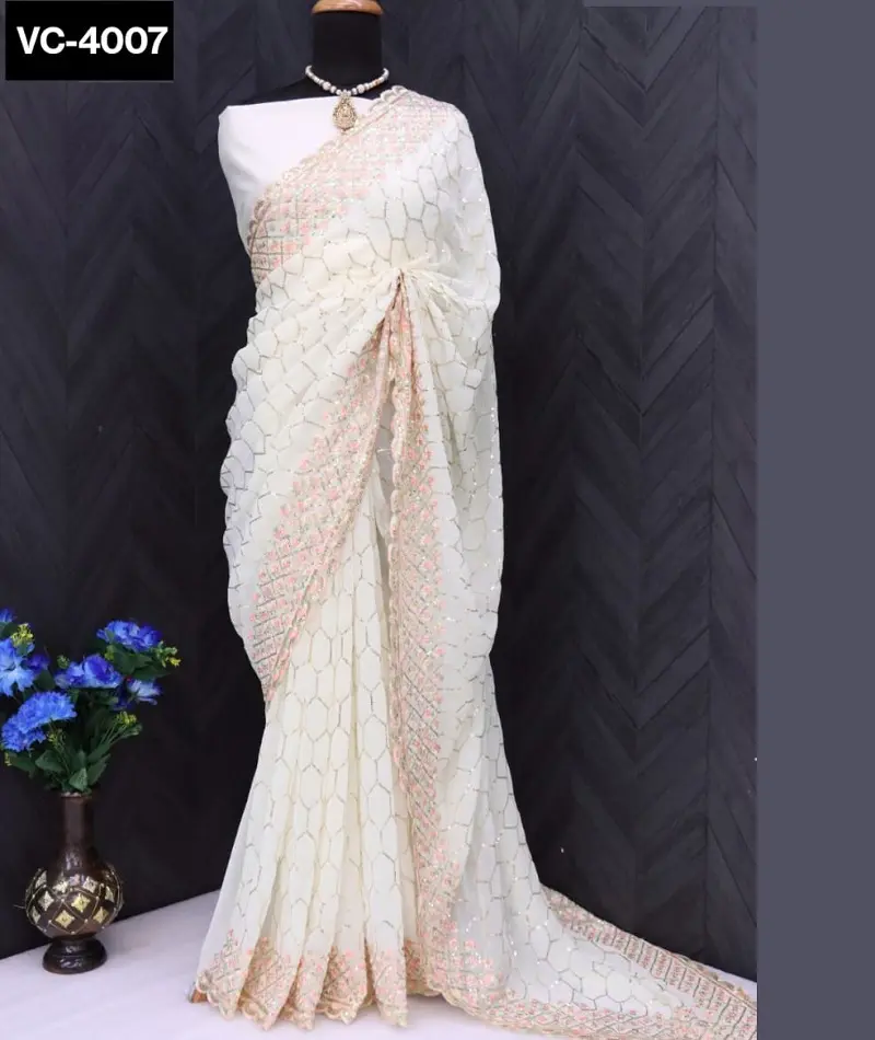 Mới thiết kế partywear Fancy thiết kế mới nhất Hot Saling Saree với giá thấp dành cho phụ nữ với chất lượng cao giá bán buôn Saree