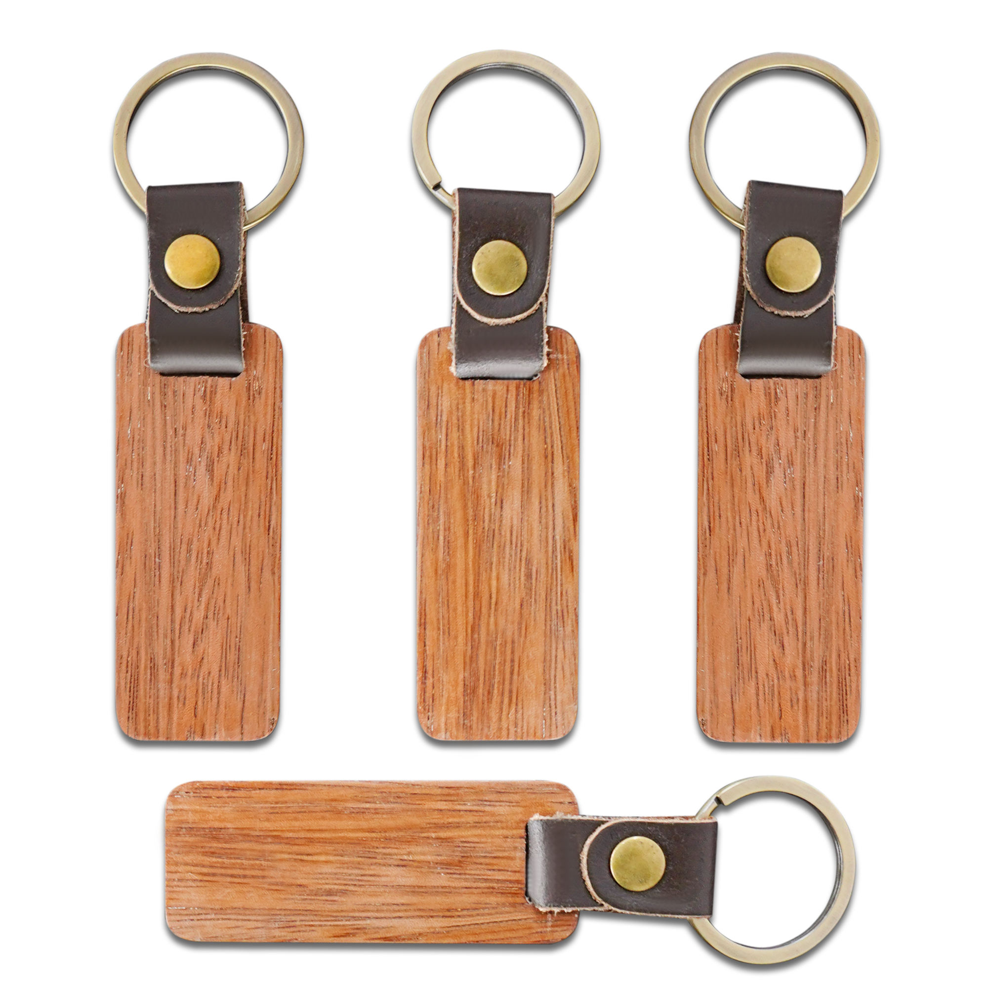 brown leather with finished wood