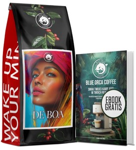 Korca ziarnista 1KG-de BOA 100% arabica-swiezo palona กาแฟสีฟ้า