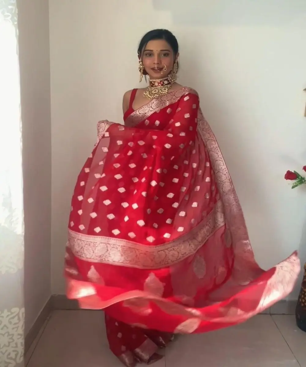 Manténgase a la moda con las novedades en saris de recepción diseñados para darle elegancia en fiestas exclusivas