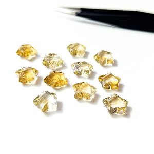 צורה כוכב semiprecious אבן חן רופף חתיכות הסיטונאות מחיר סביר עבור עשיית תכשיטים מחייכת