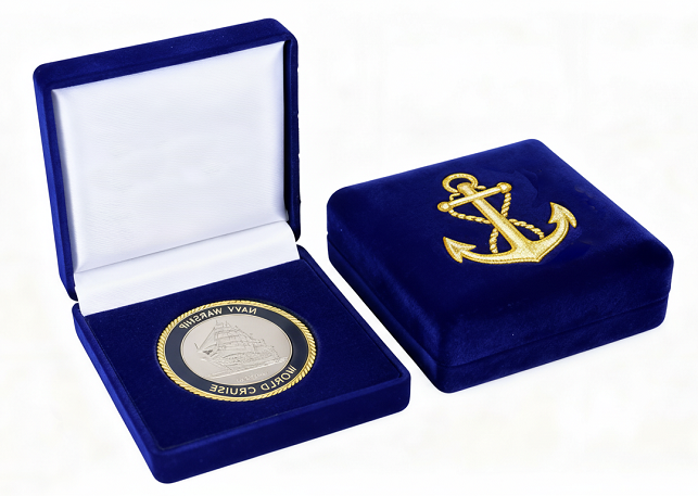 Moneda con caja