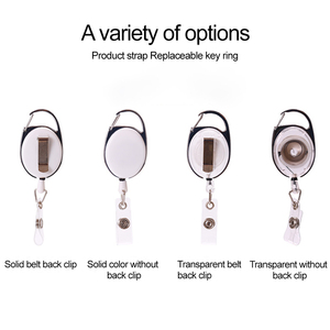 Deyi Bán Buôn Nhiệm Vụ Nặng Nề Có Thể Thu Vào Huy Hiệu Chủ Reel Kim Loại ID Người Giữ Huy Hiệu Với Vành Đai Clip Vòng Chìa Khóa Cho Thẻ Tên Keychain - Product Image 4