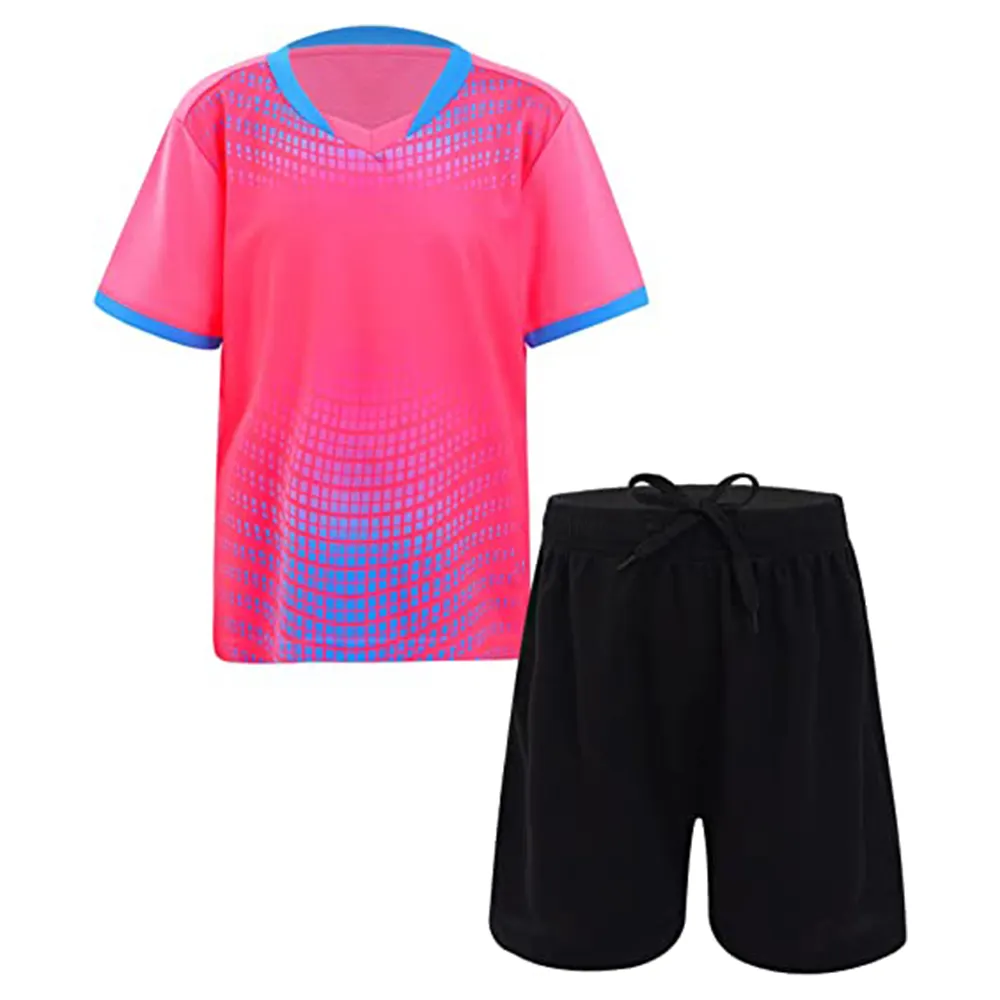ชุดเสื้อฟุตบอลสำหรับเด็กผู้ชายและเด็กผู้หญิงชุดเสื้อทีมฟุตบอลชุด2023
