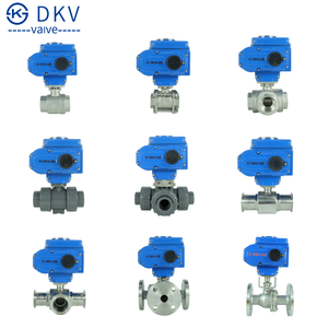 DKV电动pvc球阀DN50 UPVC/CPVC/PVC电动球阀AC220V塑料电动球阀制造商
