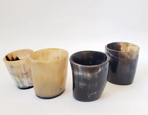 Wholesale Rustic <strong>Horn</strong> Ceramic <strong>Cup</strong> with Stand Handcrafted Practical Drinkware Accessories for Coffee Display for Weddings India - Product Image 5