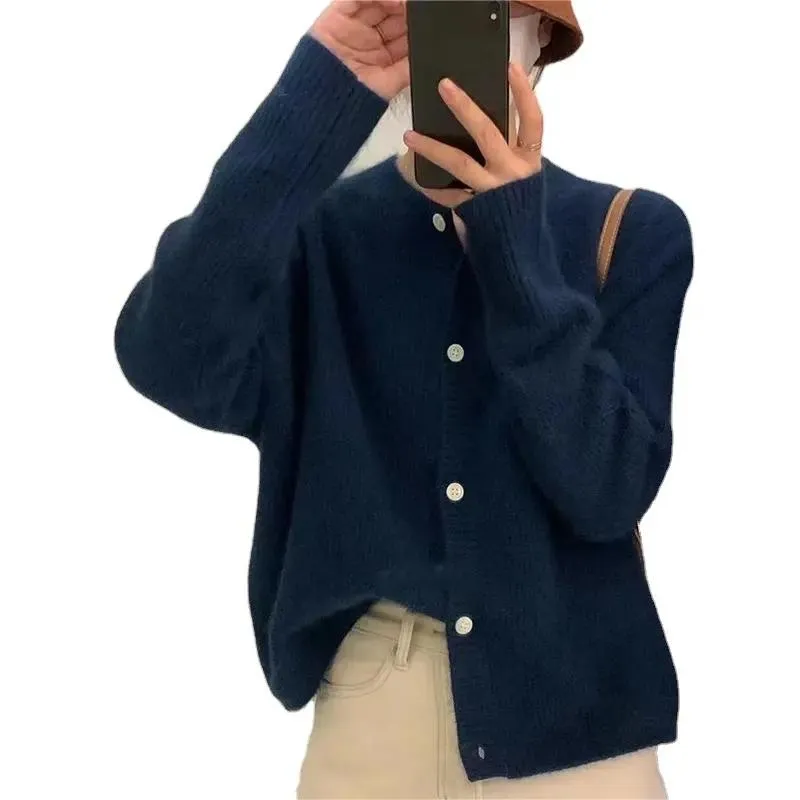 Maglione Cardigan in Cashmere con bottone in Cashmere da donna maglione in cashmere da uomo abbigliamento alla moda maglione cardigan lavorato a maglia da uomo