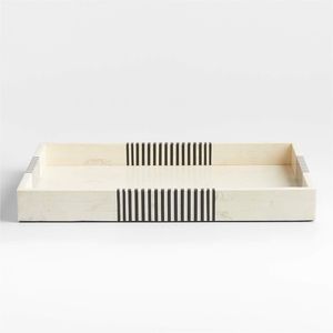 卸売カスタムサイズMDFボーンインレイにインスパイアされたサービングトレイ家庭用手作り樹脂インレイ床価格で最高品質
