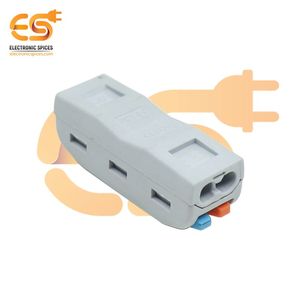 16A 250V điện tử gia vị Inline không thấm nước Dây nối 2 2 khối thiết bị đầu cuối nối 12AWG ABS đòn bẩy hợp kim đồng IP20 nữ - Product Image 3