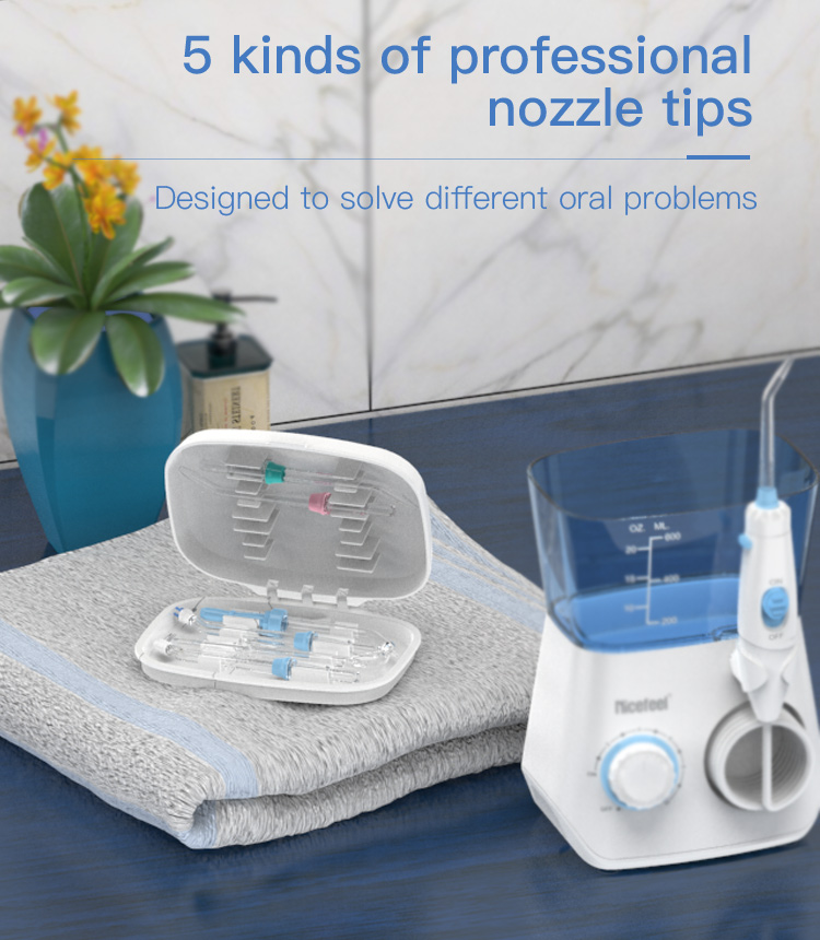 IPX4 Portable Oral Irrigator Lightweight Fc165 Water Pressure Teeth Cleaner