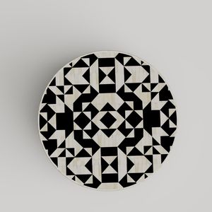 Lüks kemik kakma tasarım özelleştirilebilir merkezi mobilya ile yüksek kalite Modern yuvarlak sehpa oturma odası veya balkon için - Product Image 5