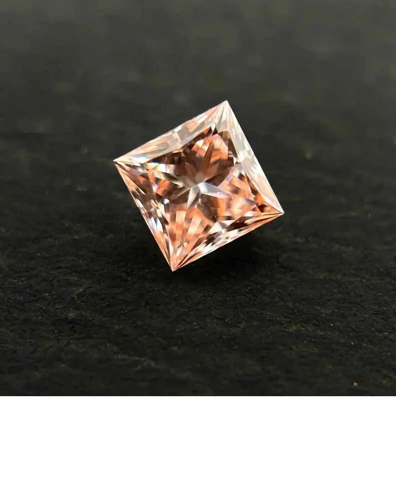 Princess Cut 0.73 CT Lab Grown Diamond Stone Para Fazer Jóias VS Clarity F Cor Princess Cut Anel Jóias de noivado Lab