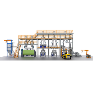 Línea de productos terminados de la máquina mezcladora y empacadora de tamizado de transporte de alimentación automática, manejo de materiales a granel - Product Image 1