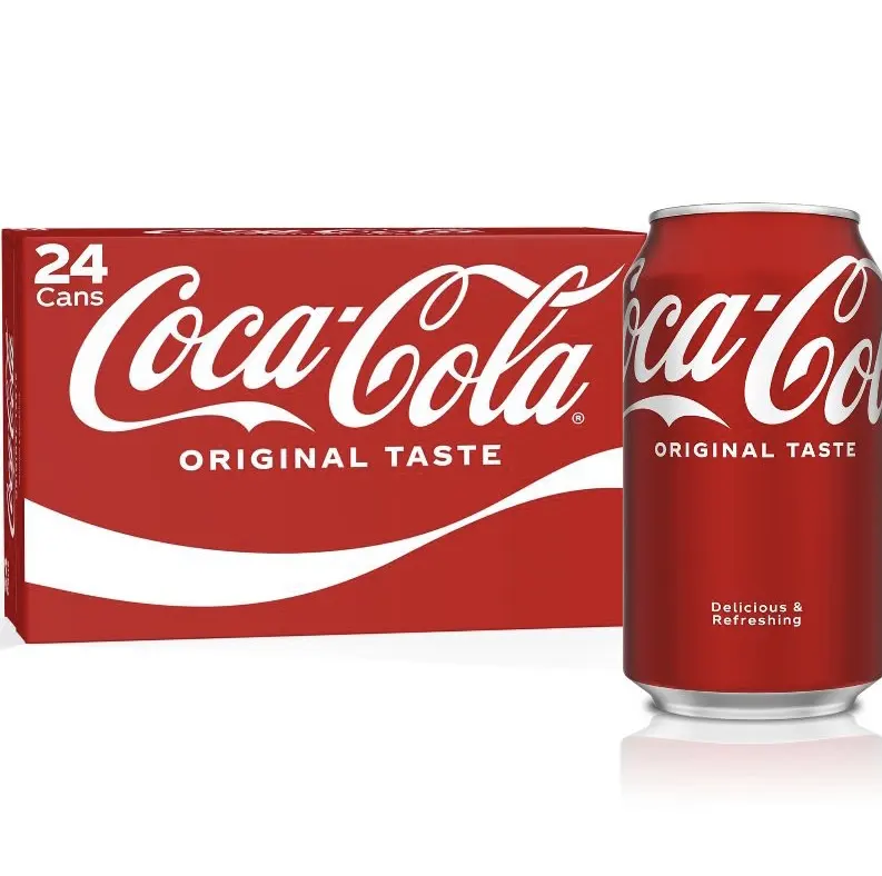 Gusto originale Premium Coca Cola Soda, classica bibita rinfrescante-confezione da 24/12 floz lattine