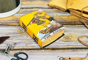The Fool ไพ่ทาโรต์หนังไพ่ทาโรต์, อุปกรณ์บันทึกอุปกรณ์เวทมนตร์คาถาหนังสือเงาของตกแต่งสมุดบันทึกไพ่ทาโรต์ - Product Image 4