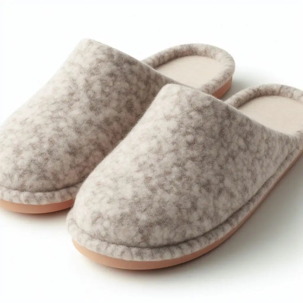 Premium Felt Slippers: Uma opção suave para pés delicados