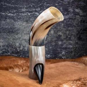 天然工芸品新しいスタイルの輸出業者手作りドリンクホーン牛バッファローアゲインデザインカスタム形状