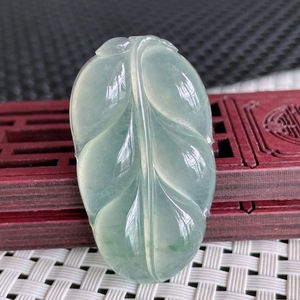 Myanmar Natural a Type Jadeite Jade Pendant Ice-Like Floating Flowers <strong>Descendants</strong> <strong>of</strong> the Rich Emerald Pendant 12.60 - Product Image 4