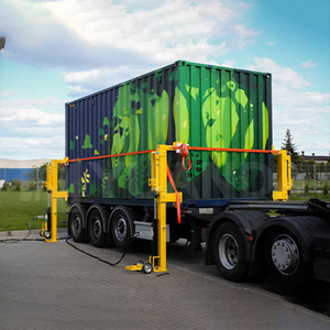 Sistema de elevación de contenedores personalizable para soluciones de envío a medida Sistema de elevación y transporte de contenedores