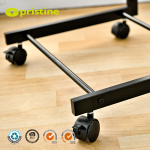 Durable <strong>3</strong>-Tier Height Adjustable Metal Rolling Utility Tool Board <strong>Trolley</strong> With Wheel - Product Image 6