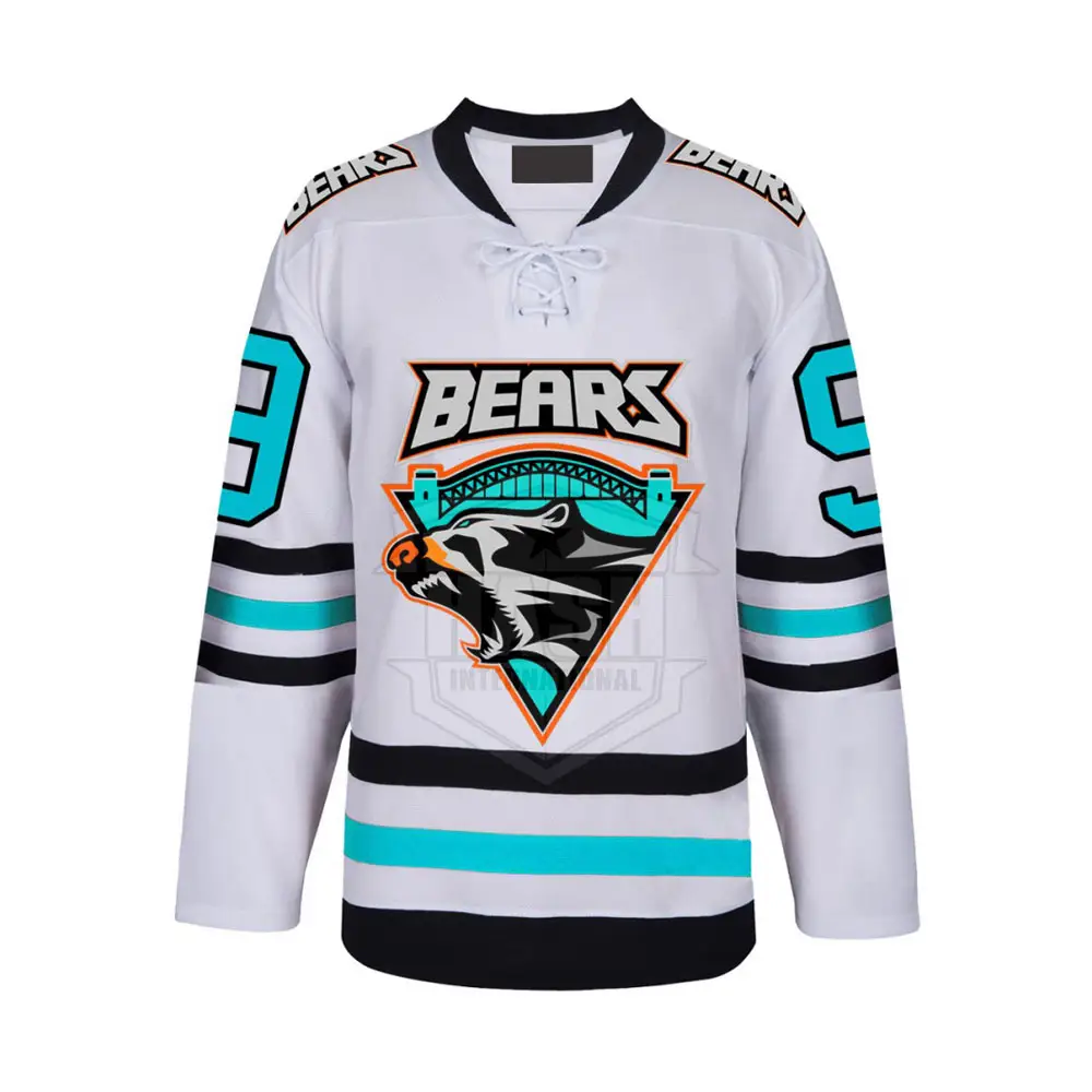 Piccola maglia da Hockey su ghiaccio a sublimazione completa personalizzata di ordine della squadra colorata di alta qualità MOQ