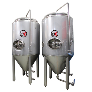 2000L 7BBLコニカル600Lステンレス鋼ユニタンクコニカル発酵槽ビール醸造システム用冷却ジャケット付き - Product Image 2