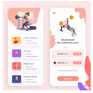 Persönliche Fitness Trainer App | Android Custom Workout App I Außer gewöhnliches Fitness Trainer App Design zu erschwing lichen Kosten - Product Image 1
