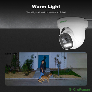 全新GA-DFW-M5S 5MP ColorVU索尼传感器2.8毫米闭路电视圆顶IP摄像机，带人工智能和车辆检测HIK大华协议OEM ODM - Product Image 4