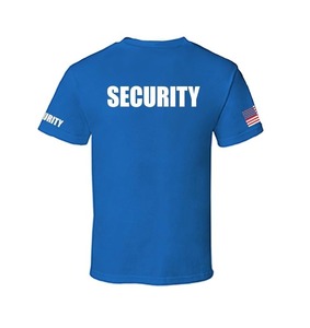 Factory Direct Sell Printed Short Sleeve <strong>T</strong> Shirt Security Guard Uniform Tops for Male and Female - Product Image 6