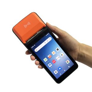 Портативный мобильный беспроводной 1 ГБ ОЗУ NFC Ручной android pda сканер штрих-кодов pos-терминал со встроенным термопринтером - Product Image 1
