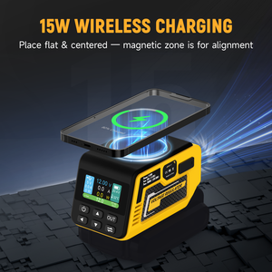 Hai Gói 300W Có Thể Điều Chỉnh 1V Để 30V DC Điều Chỉnh Điện Áp 140W Pd3.1 Type-C 18W USB-A 15W Không Dây Sạc LCD Hiển Thị - Product Image 4