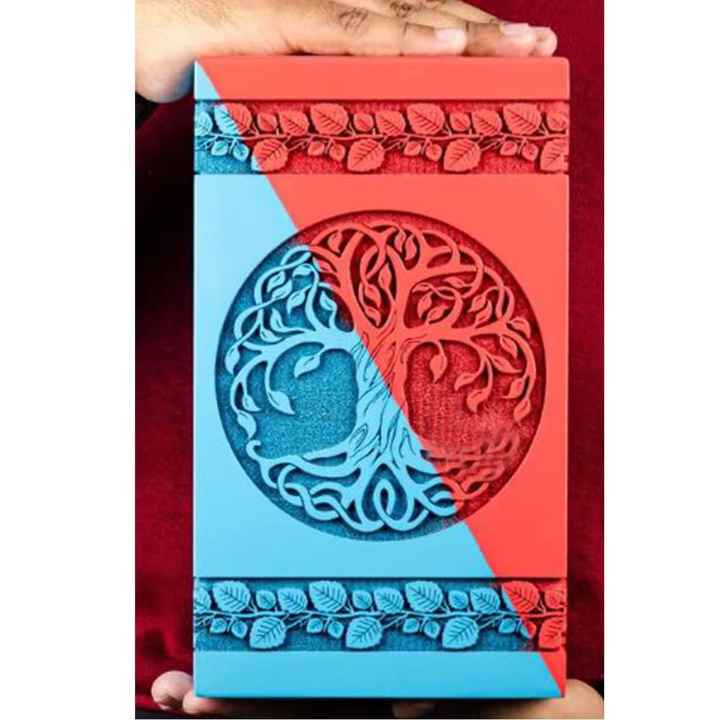 Exquisite Rectangle Premium Colourfull Wood Handcrafted Floral Carved Wooden Keepsake Box Elegant St