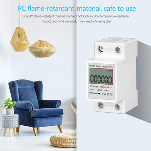 EMylo Single-Phase Power Usage Monitor Energy <strong>Consumption</strong> Meter for Power Costs Voltage Amps Watts &amp; KWH DIN Rail Installation - Product Image 4
