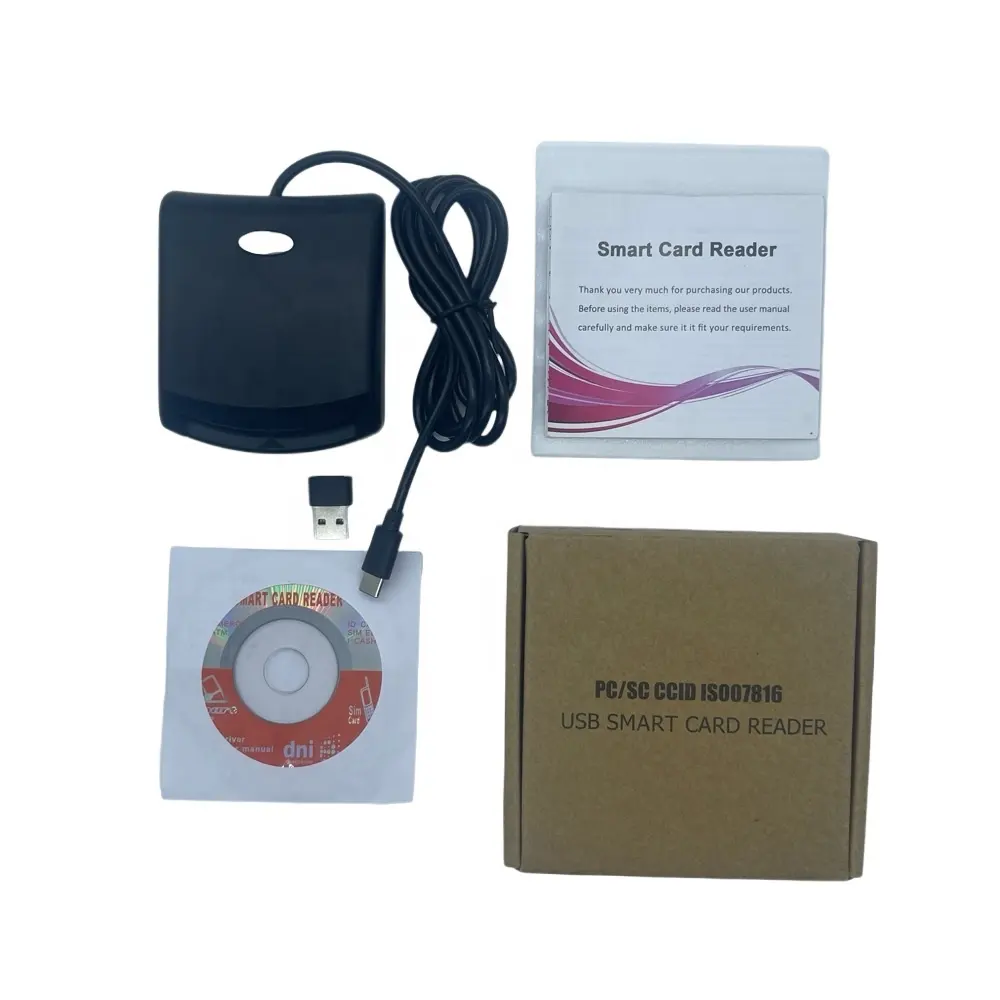 All in 1 all in one 3 in 1 USB PCSC ISO 7816 EMV lettore di carte di credito lettore di ID lettore di SMART CARD